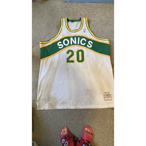 Authentic Mitchell & Ness Gary Payton 93-94 Seattle Sonics 20 Jersey Men 60 USA - Picture 10 of 12